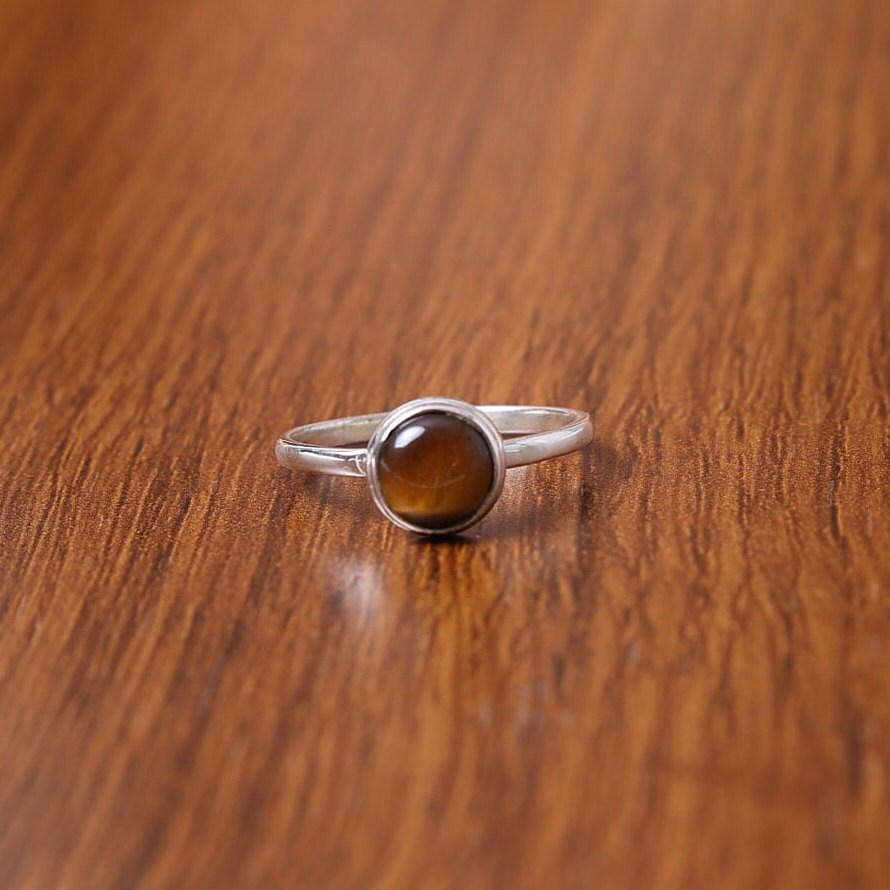 Tiger Eye Sterling Silver Ring