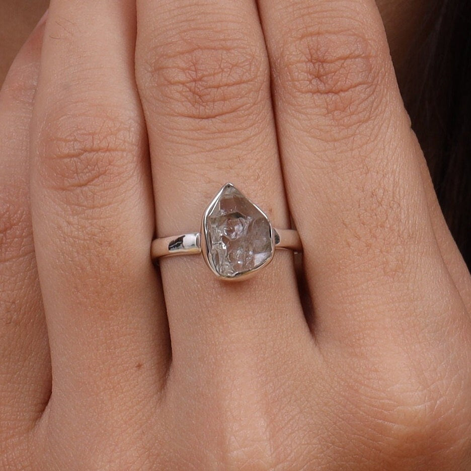 Herkimer Diamond Sterling Silver Ring