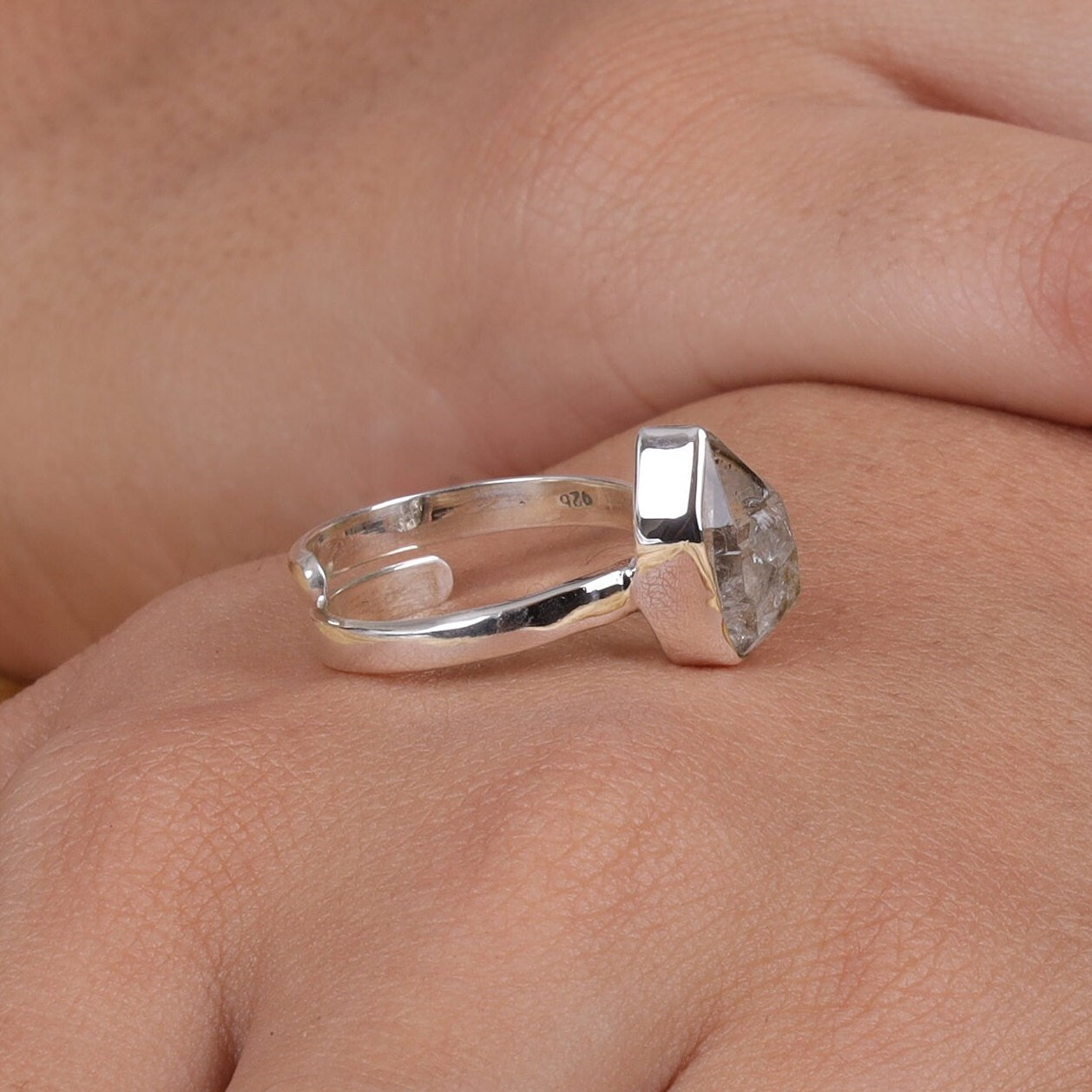 Herkimer Diamond Sterling Silver Ring