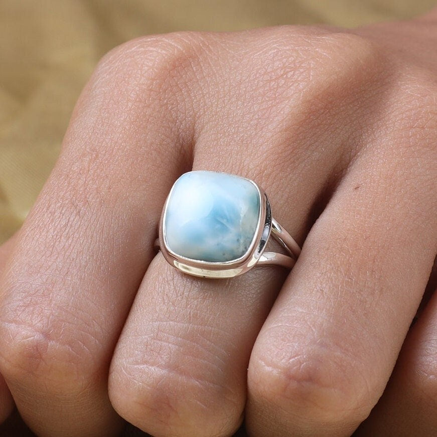 Dominican Larimar Sterling Silver Ring