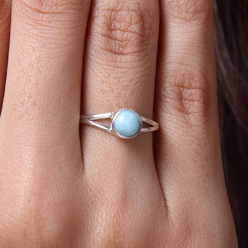 Dominican Larimar Sterling Silver Ring