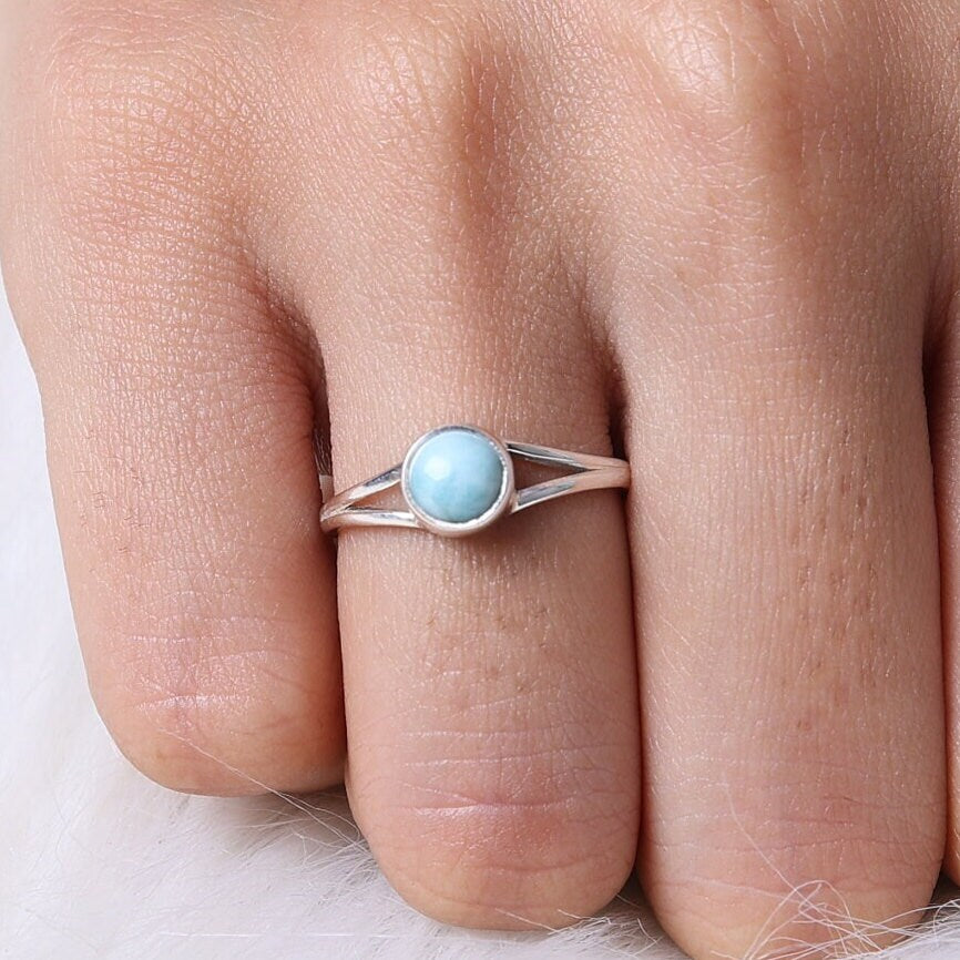 Dominican Larimar Sterling Silver Ring