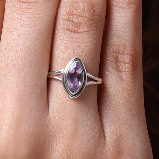 Amethyst Sterling Silver Ring