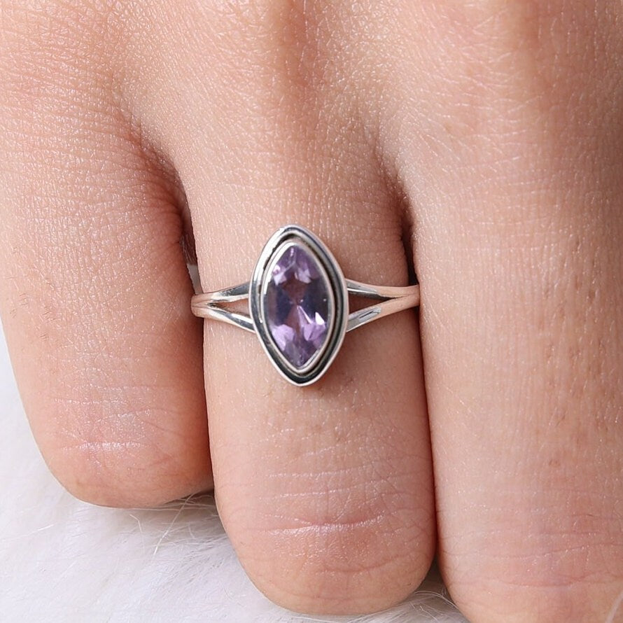 Amethyst Sterling Silver Ring