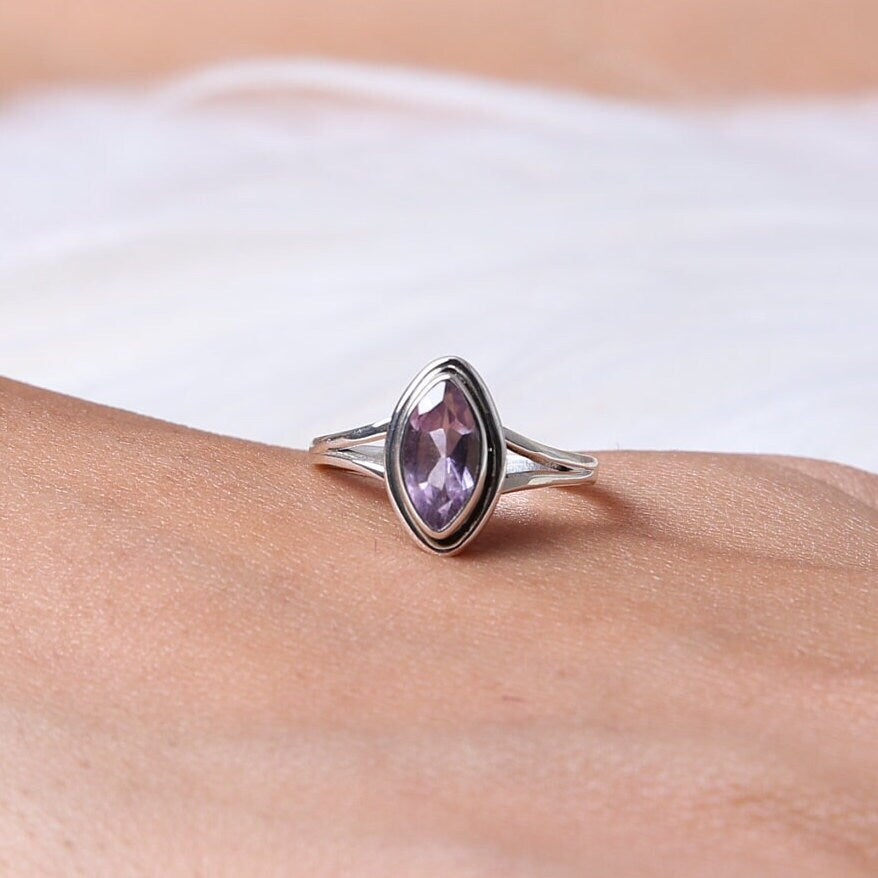 Amethyst Sterling Silver Ring