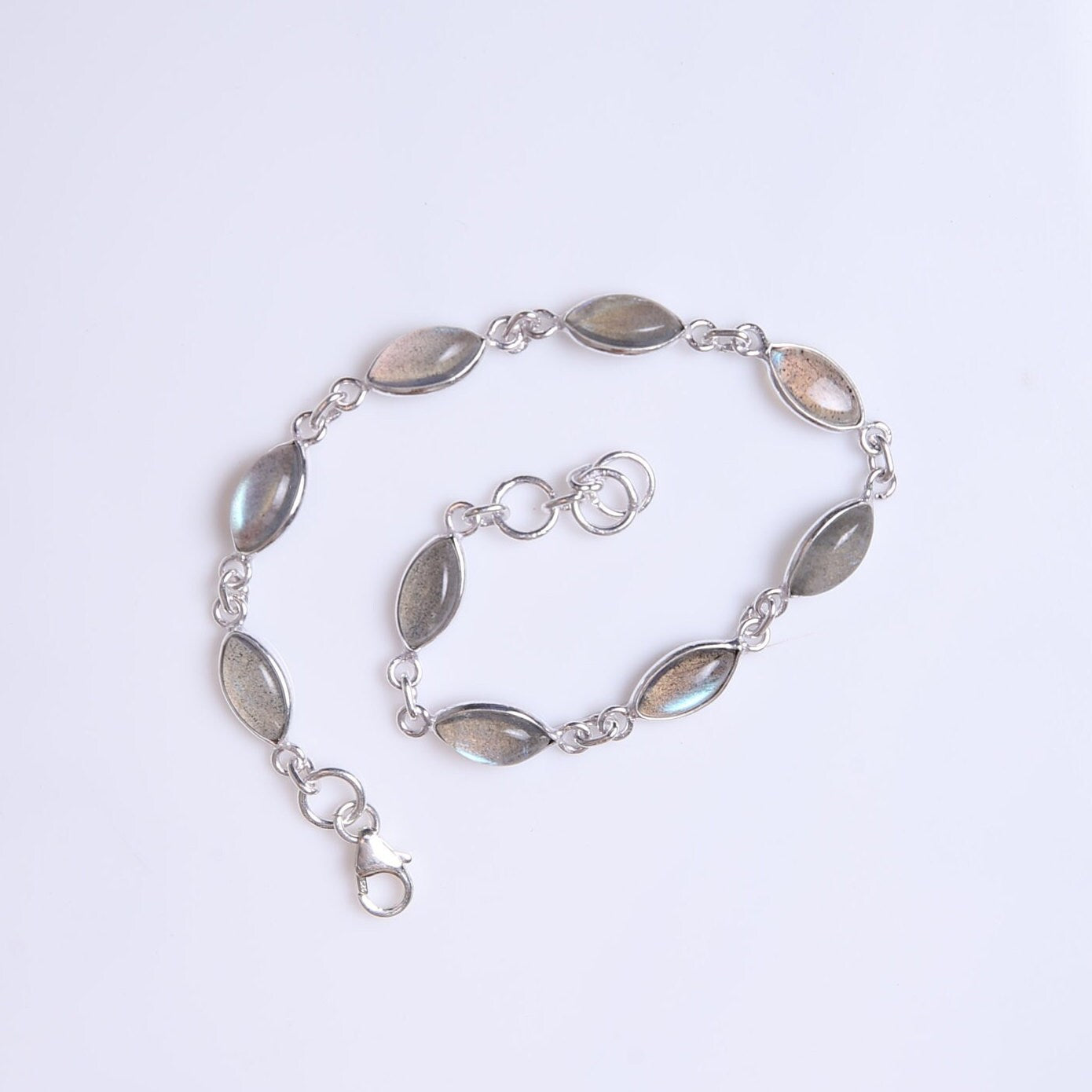 Labradorite Sterling Silver Bracelet