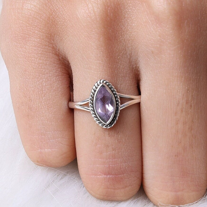 Amethyst 925 Sterling Silver Ring