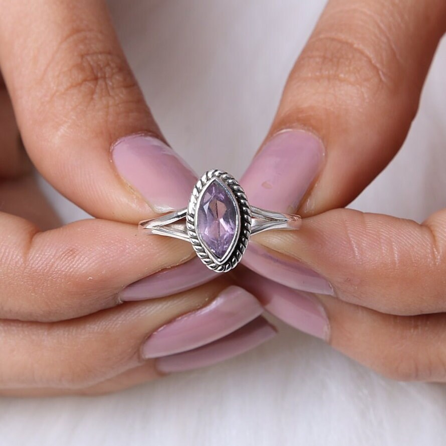 Amethyst 925 Sterling Silver Ring