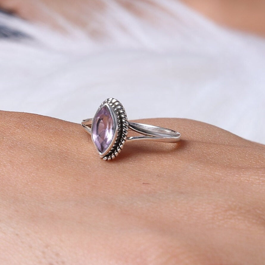 Amethyst 925 Sterling Silver Ring