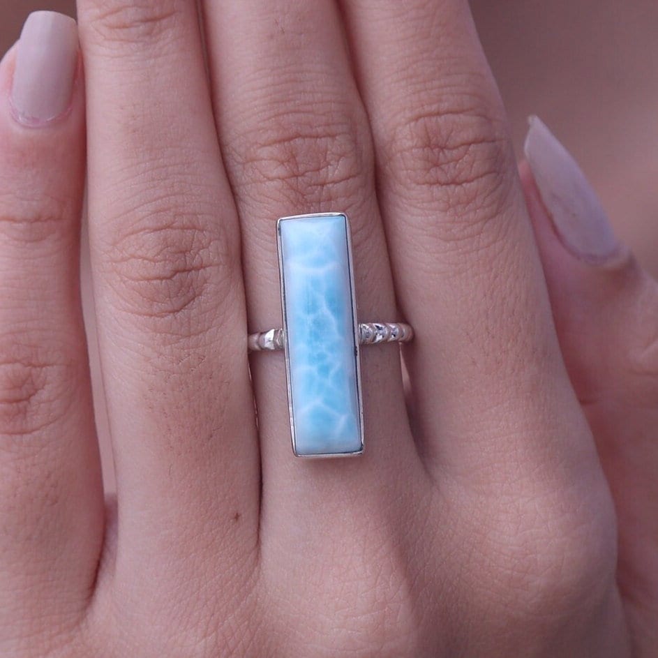 Dominican Larimar Sterling Silver Ring