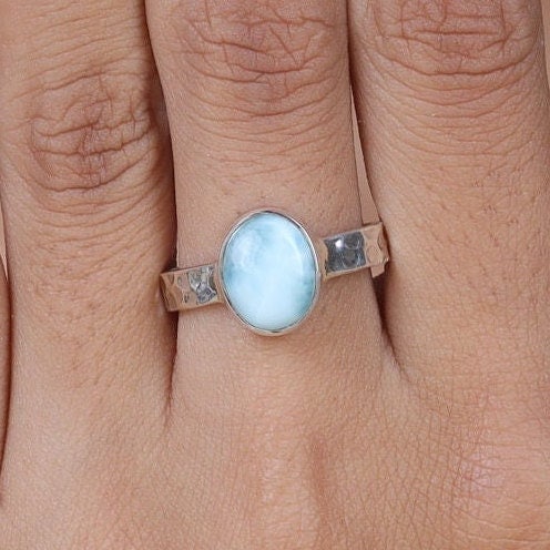 Dominican Larimar Sterling Silver Ring