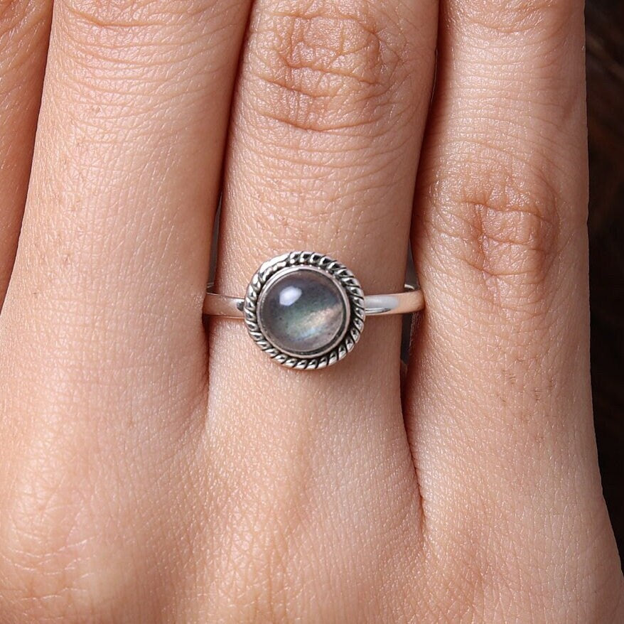 Labradorite Sterling Silver Ring