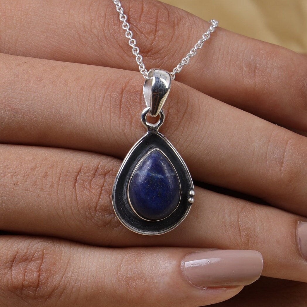 Lapis Lazuli Sterling Silver Pendant