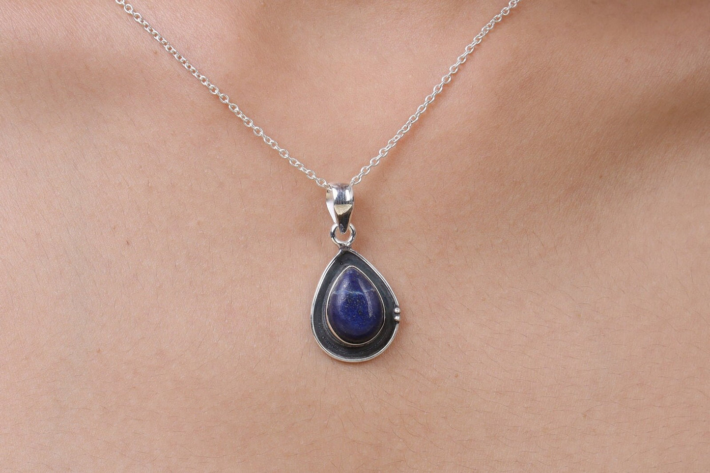 Lapis Lazuli Sterling Silver Pendant