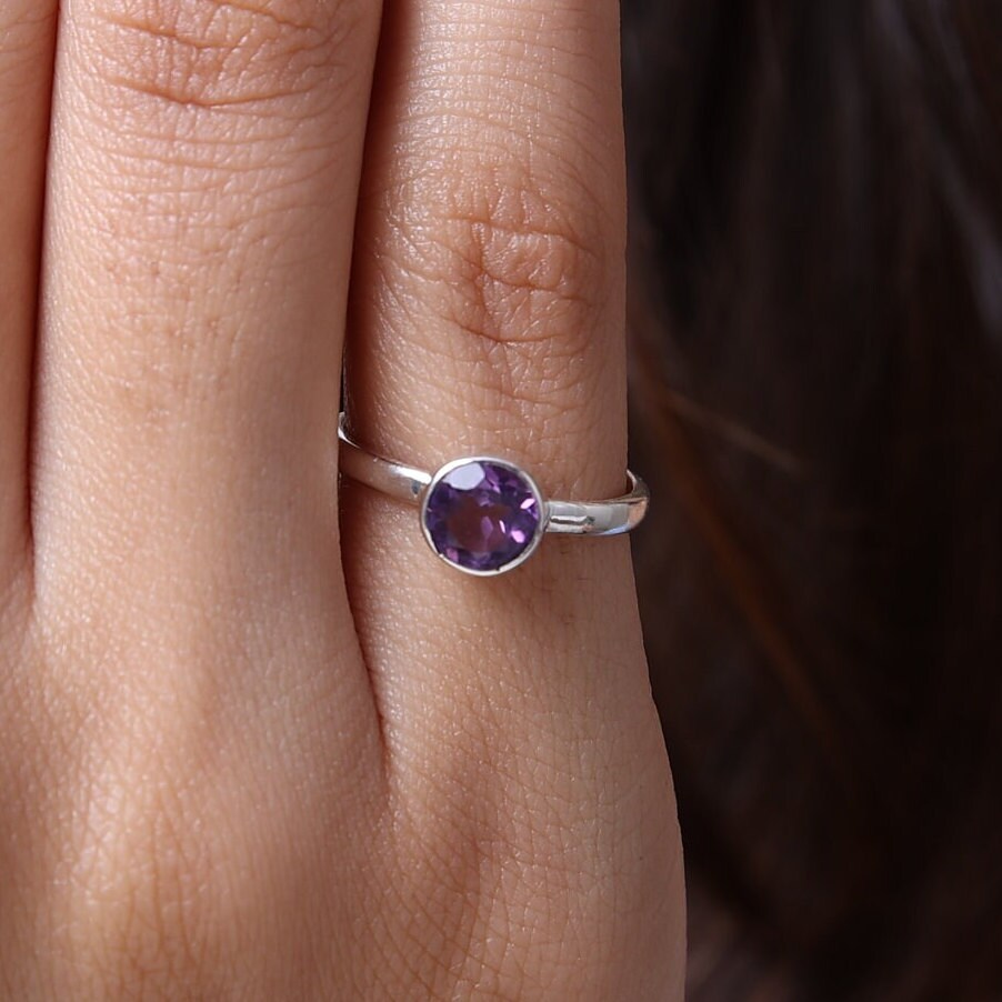 Amethyst 925 Sterling Silver Ring