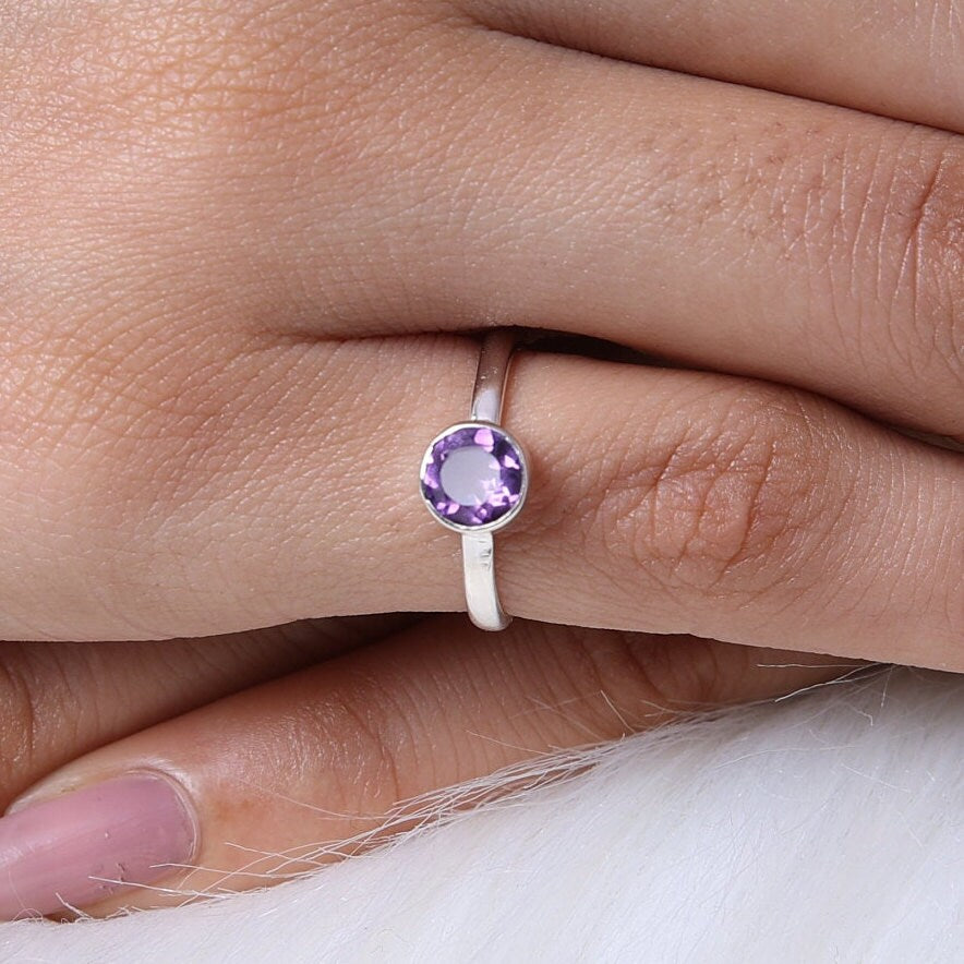 Amethyst 925 Sterling Silver Ring