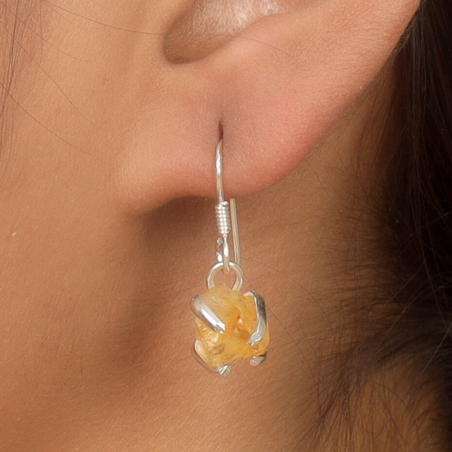 Citrine Sterling Silver Earrings