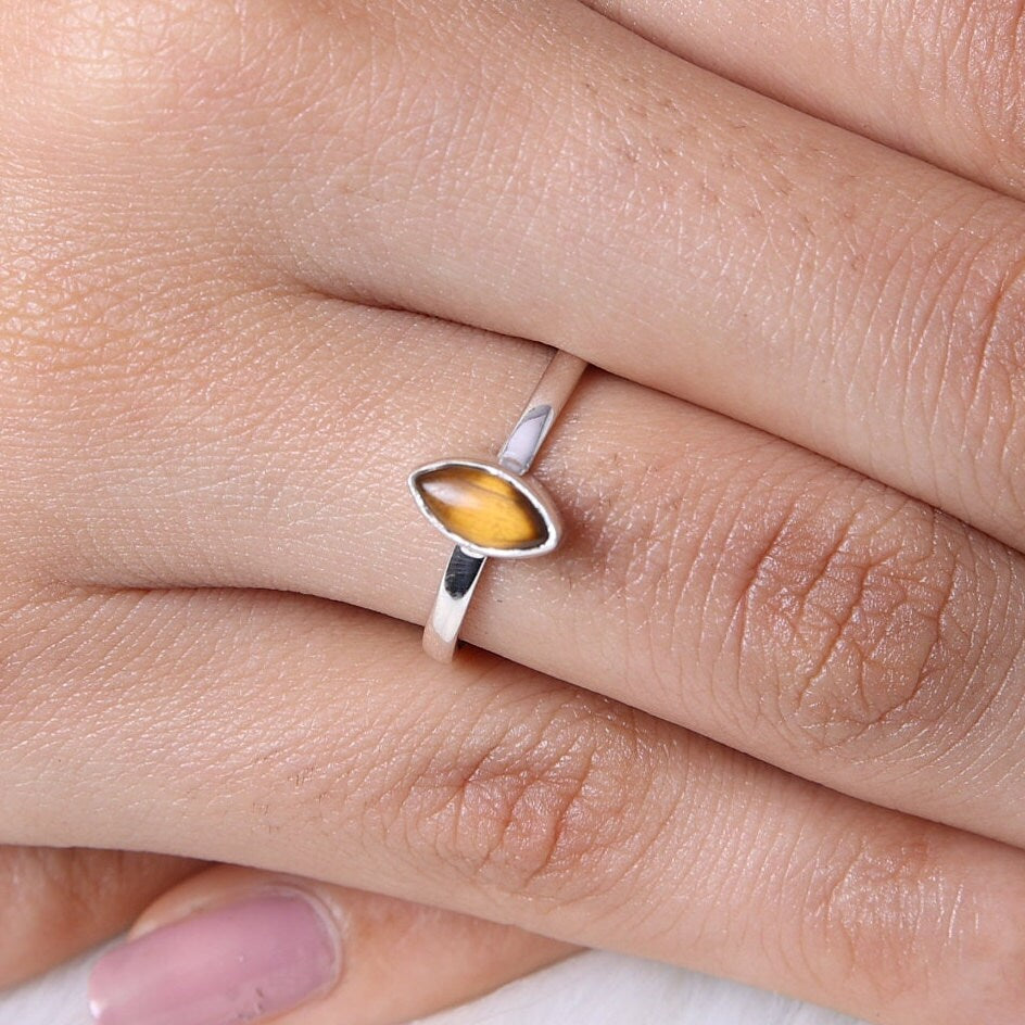 Tiger Eye Sterling Silver Ring