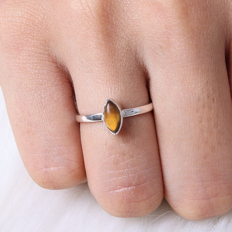 Tiger Eye Sterling Silver Ring