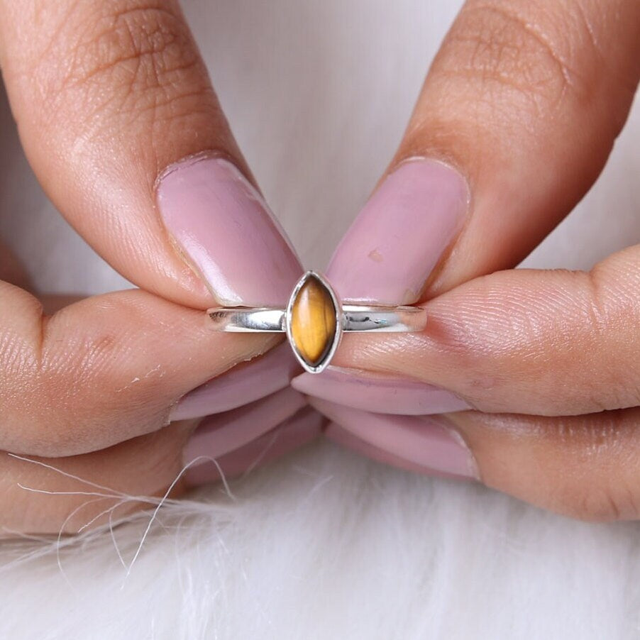 Tiger Eye Sterling Silver Ring