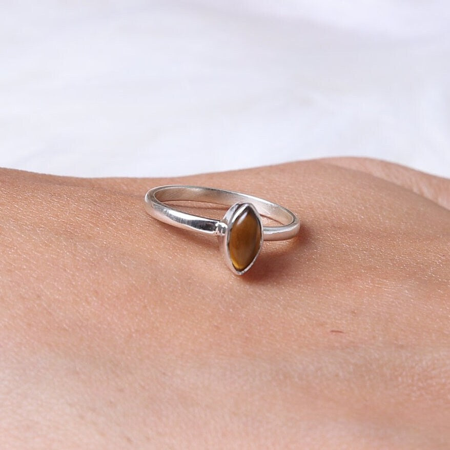 Tiger Eye Sterling Silver Ring