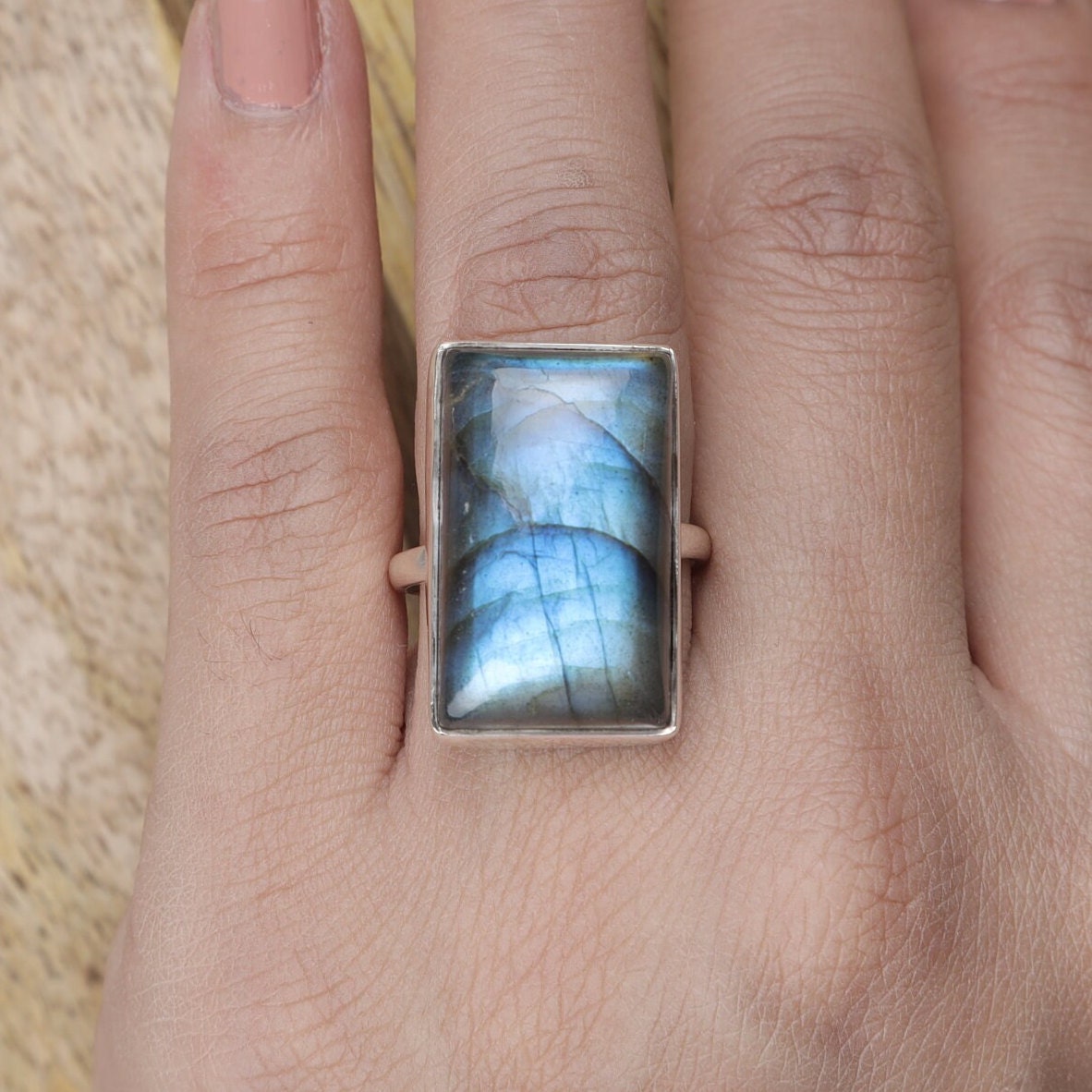 Labradorite Sterling Silver Ring