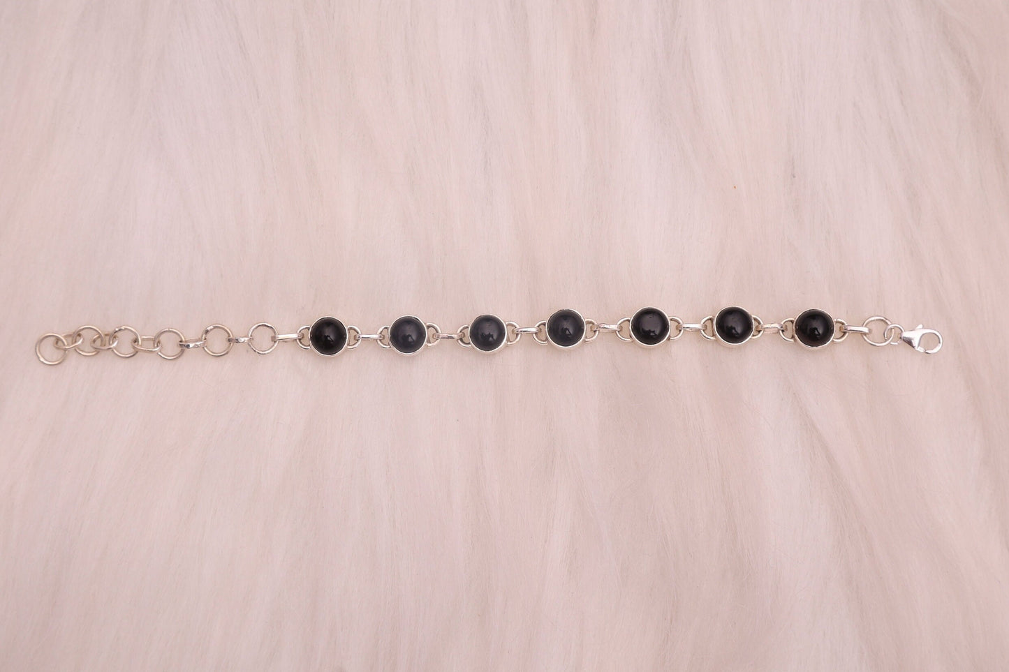 Black Onyx Sterling Silver Bracelet