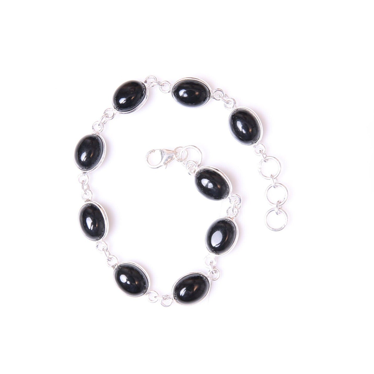 Black Onyx Sterling Silver Bracelet