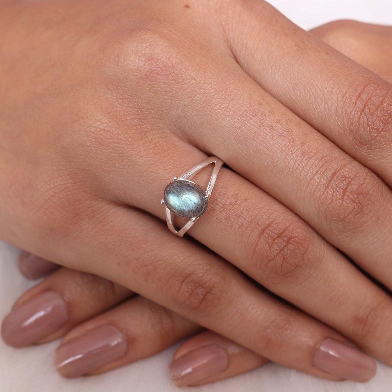 Labradorite Sterling Silver Ring