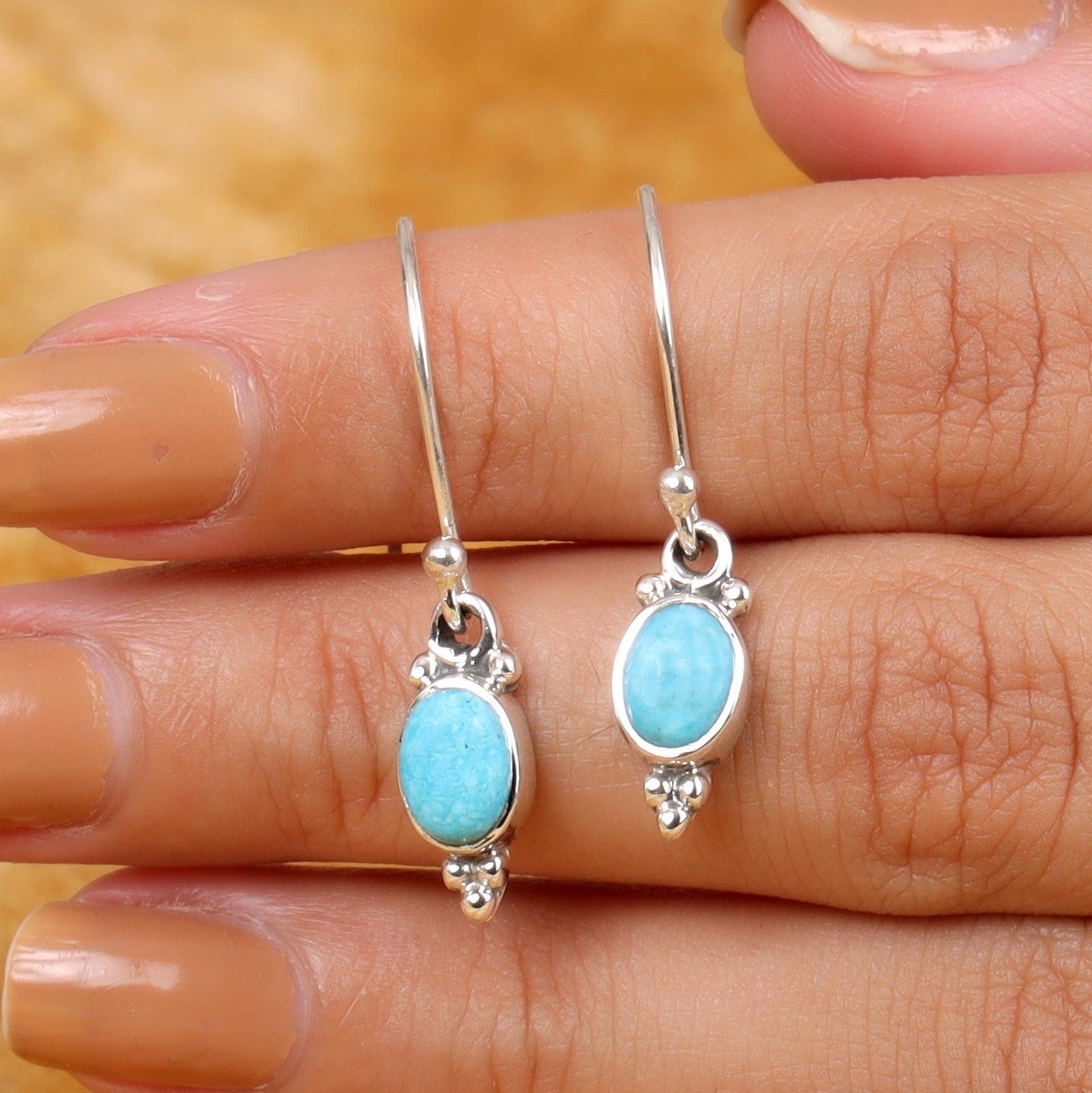 Arizona Turquoise Sterling Silver Earrings