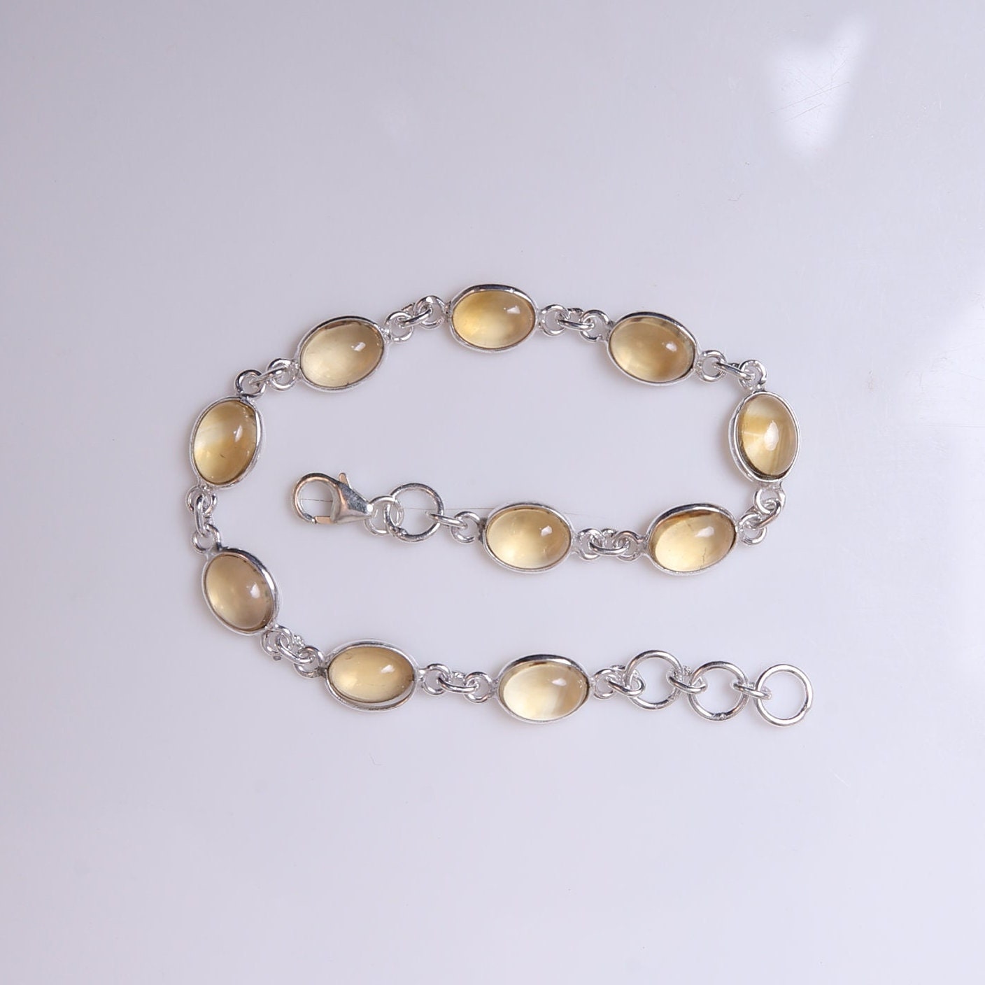 Citrine Sterling Silver Bracelet