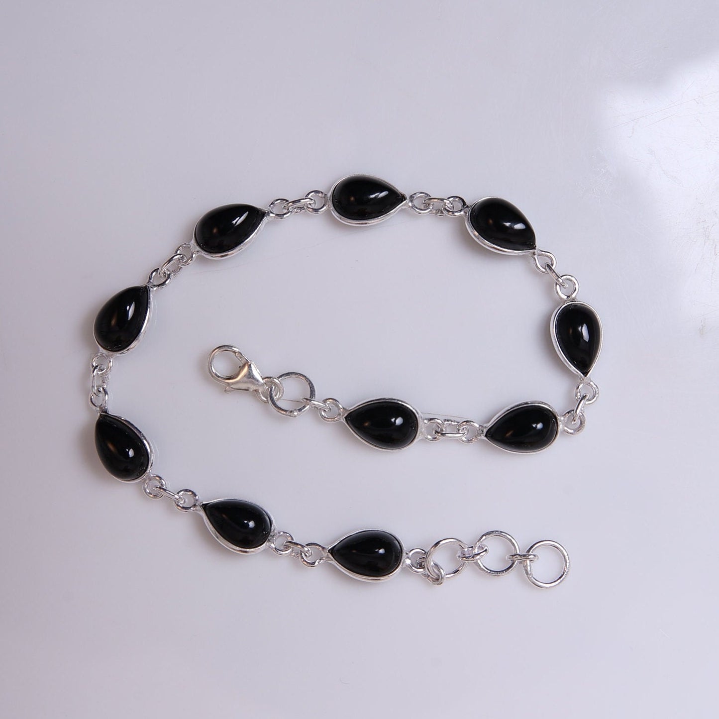 Black Onyx Sterling Silver Bracelet