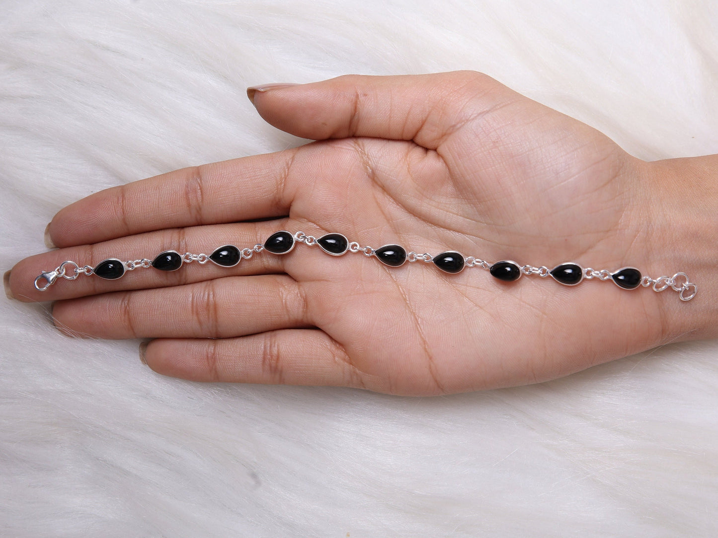 Black Onyx Sterling Silver Bracelet