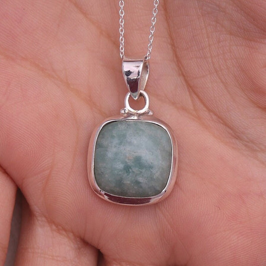 Amazonite Sterling Silver Pendant