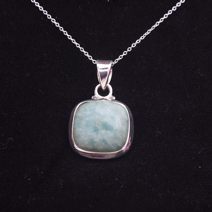 Amazonite Sterling Silver Pendant