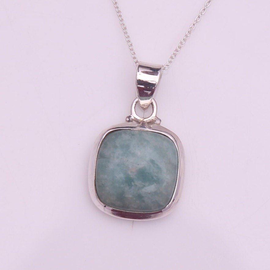 Amazonite Sterling Silver Pendant