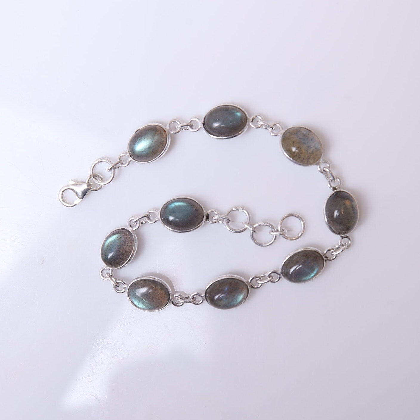 Labradorite Sterling Silver Bracelet