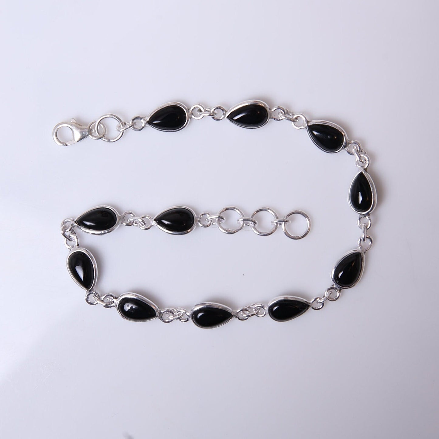 Black Onyx Sterling Silver Bracelet