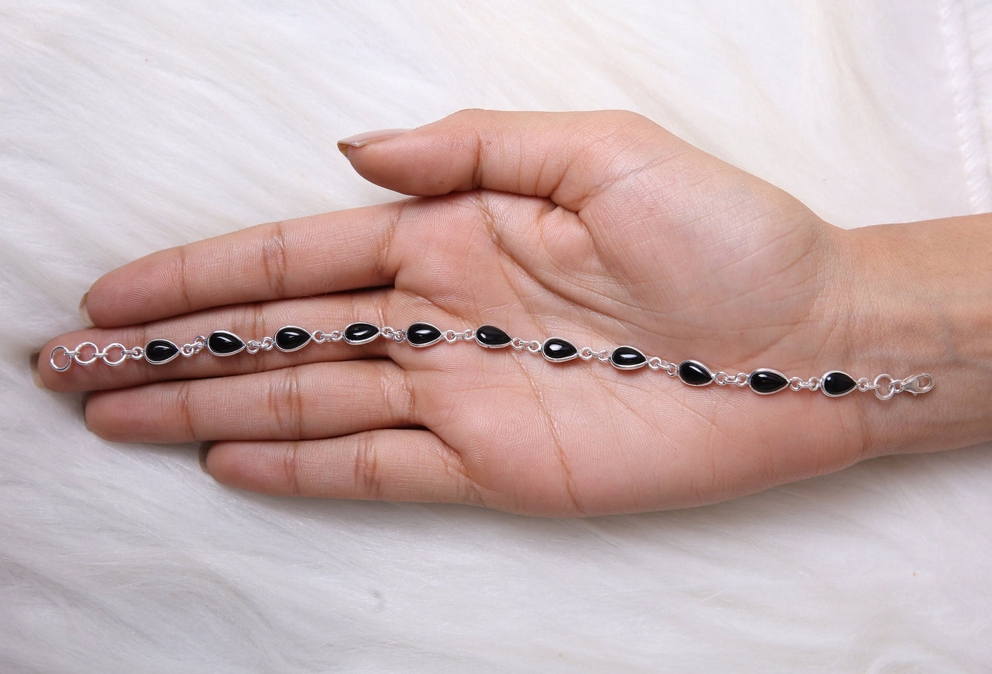 Black Onyx Sterling Silver Bracelet