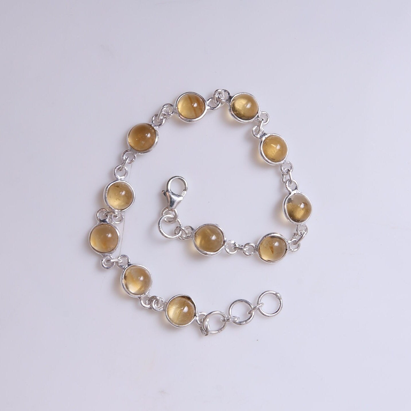 Citrine Sterling Silver Bracelet