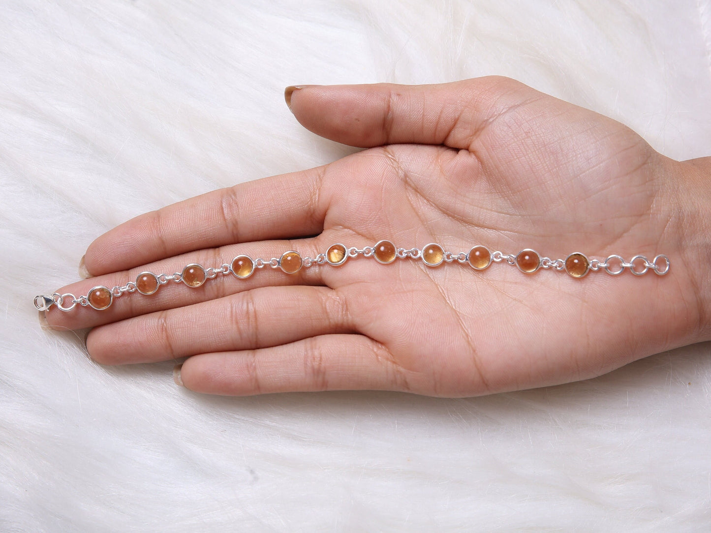 Citrine Sterling Silver Bracelet