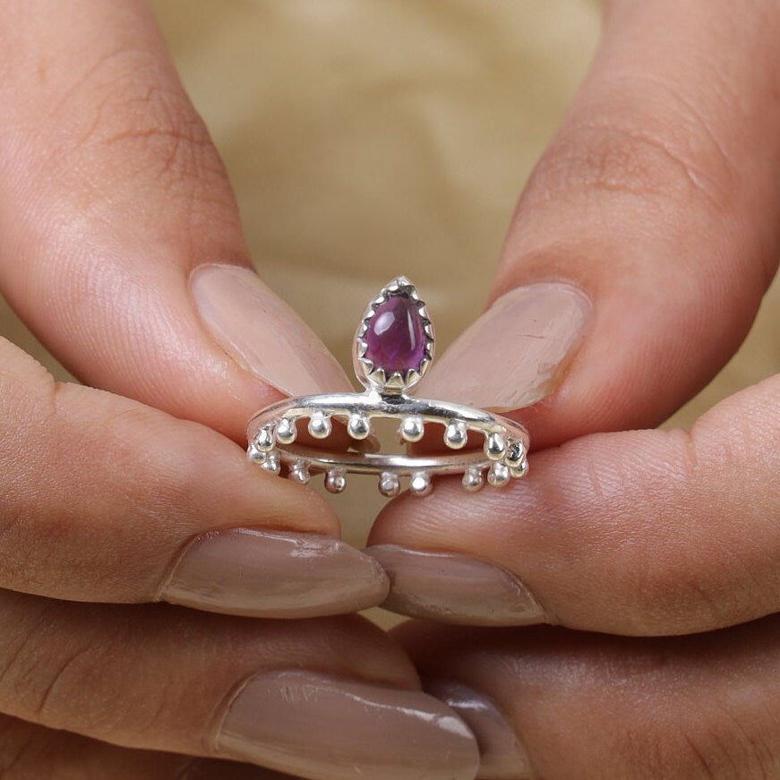 Amethyst Sterling Silver Ring