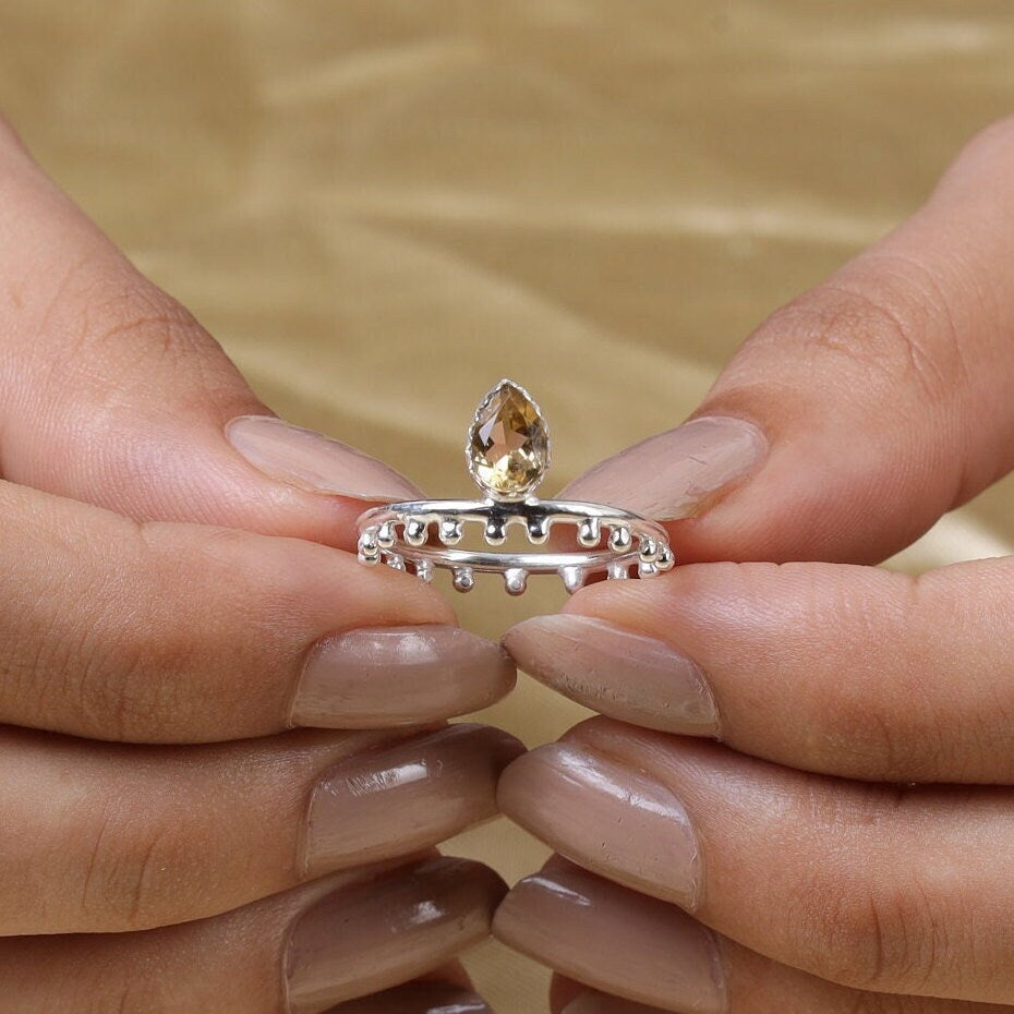 Citrine Sterling Silver Ring