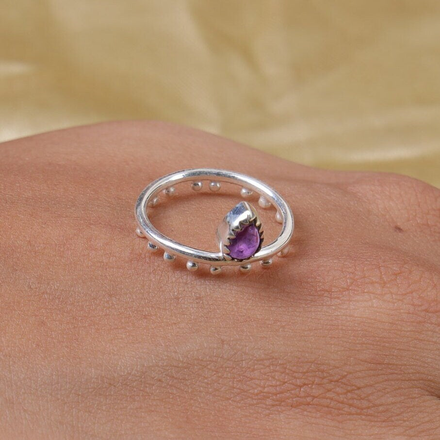 Amethyst Sterling Silver Ring