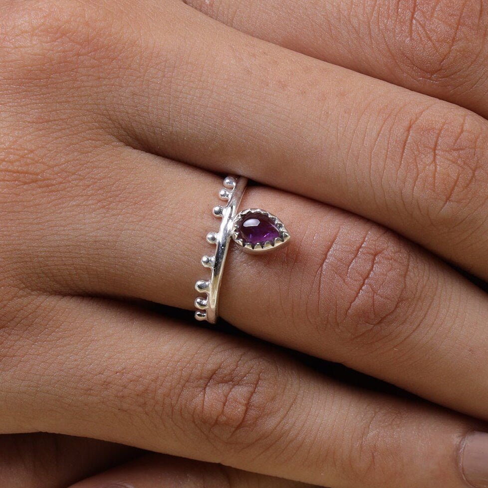 Amethyst Sterling Silver Ring