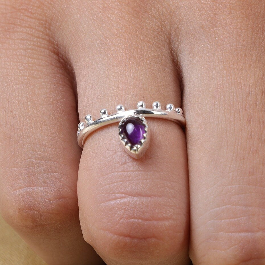 Amethyst Sterling Silver Ring