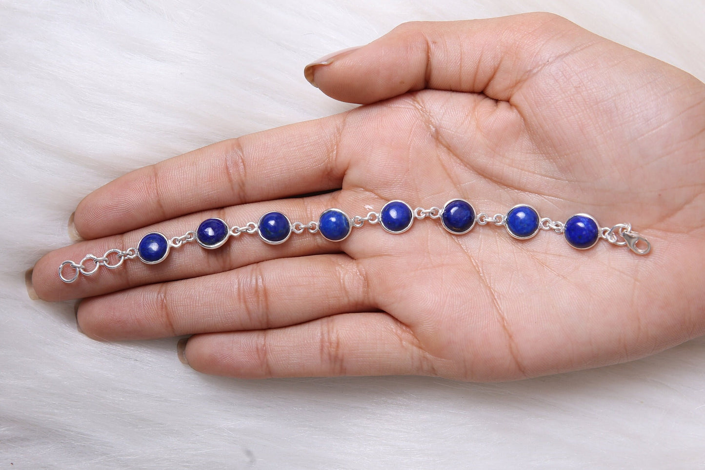 Lapis Lazuli Sterling Silver Bracelet