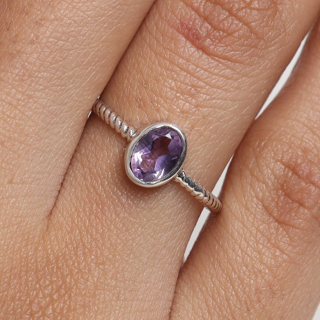 Amethyst Sterling Silver Ring