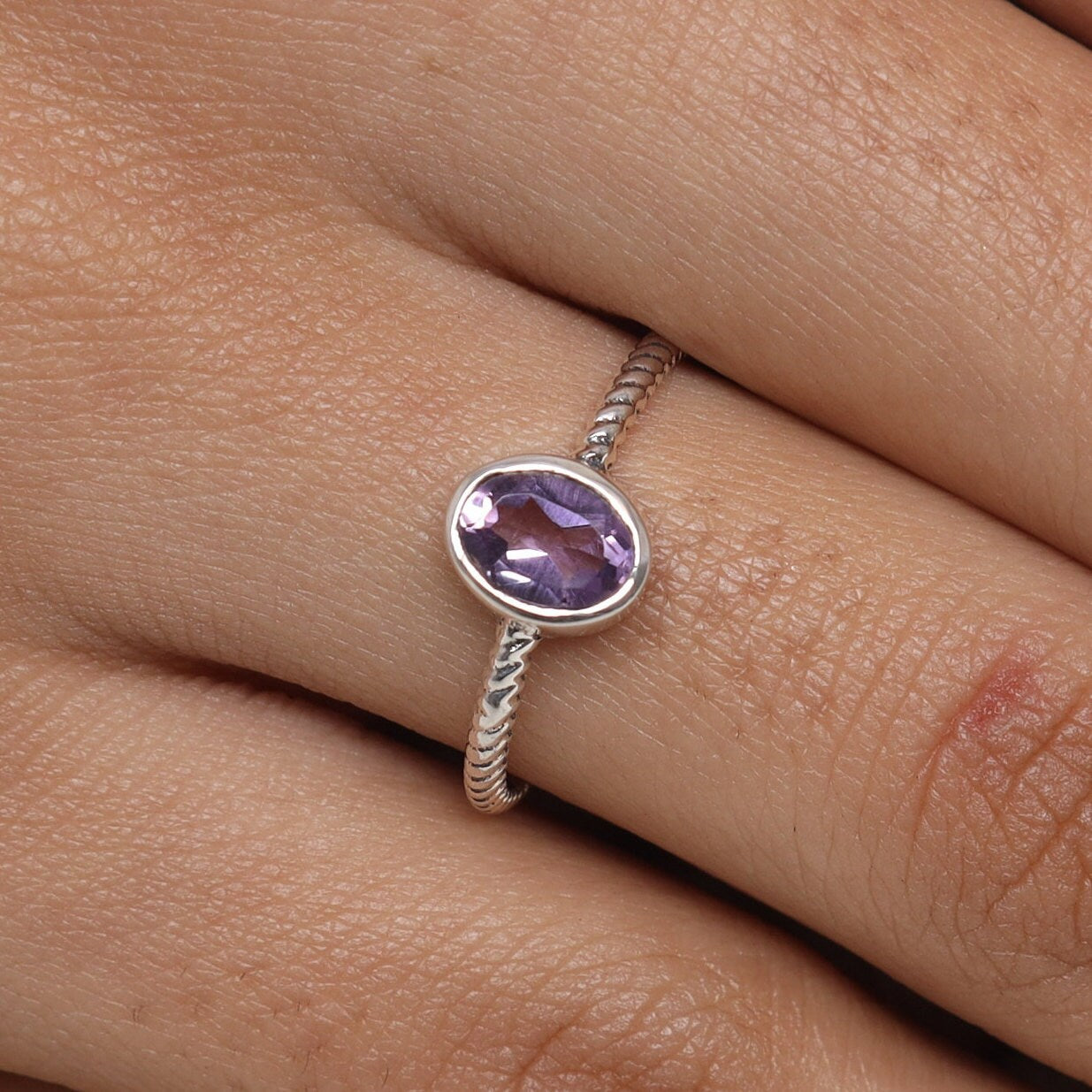 Amethyst Sterling Silver Ring