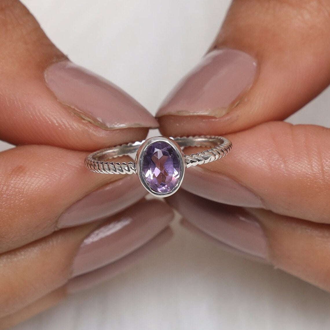 Amethyst Sterling Silver Ring